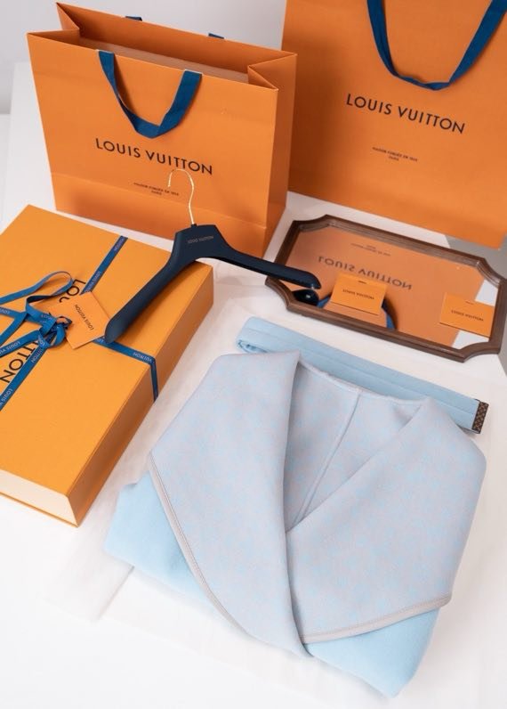 Пальто шовково вовняне блакитне фото 6