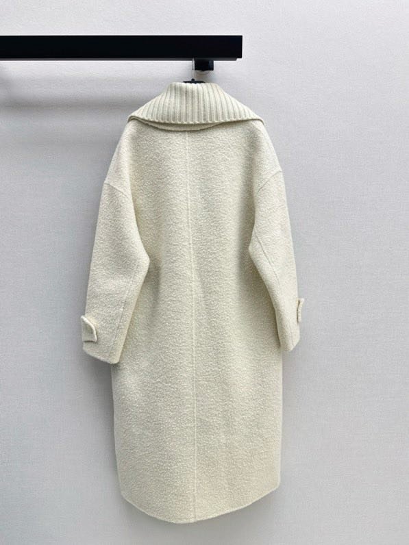 Пальто шерстяное с дллинным пуховым жилетом фото 3