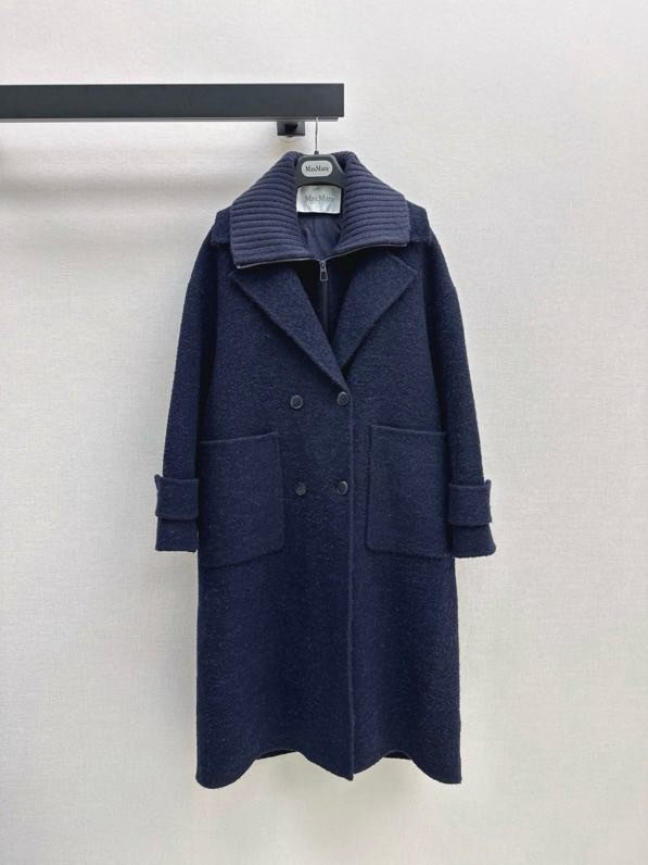 Пальто шерстяное с дллинным пуховым жилетом фото 3