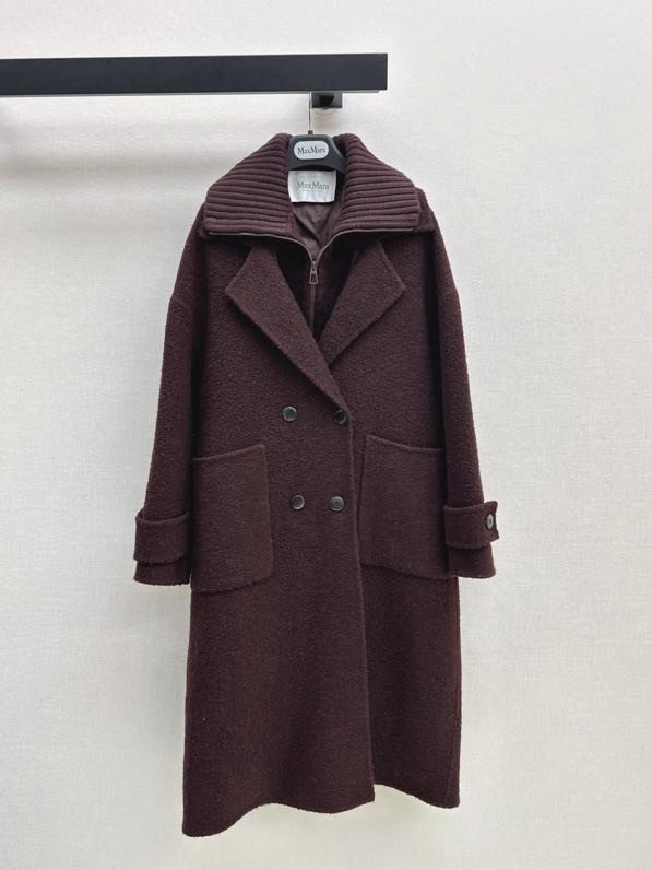 Пальто шерстяное с дллинным пуховым жилетом фото 4