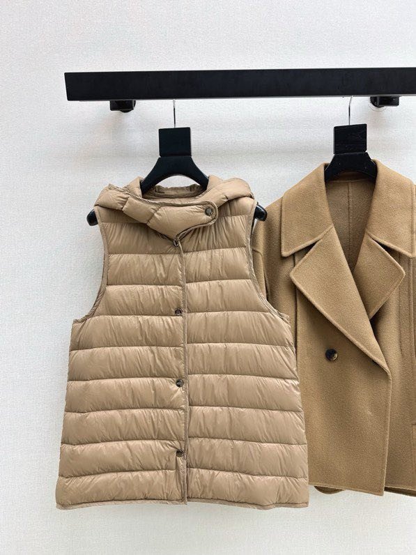 Пальто шерстяное с пуховой жилеткой фото 4