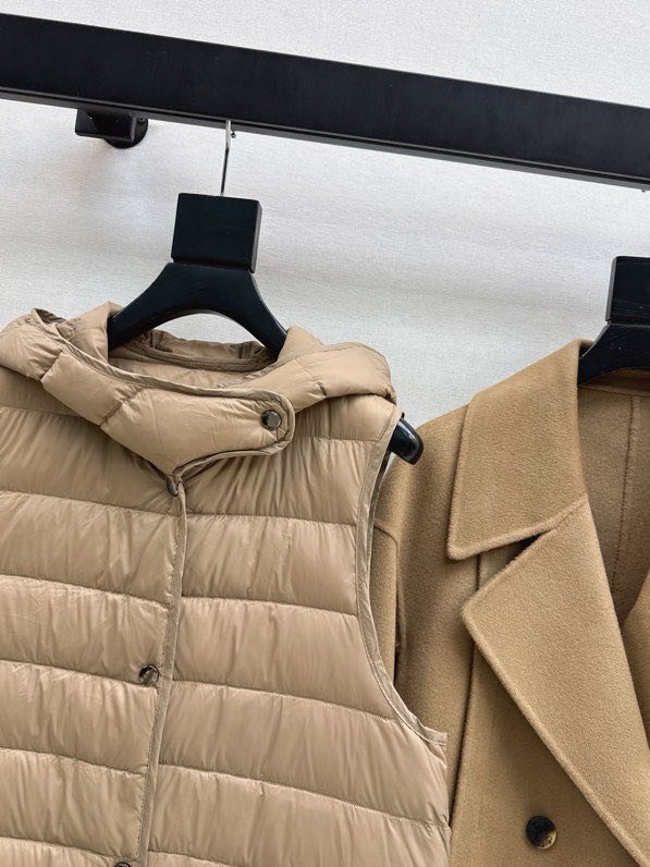Пальто шерстяное с пуховой жилеткой фото 8