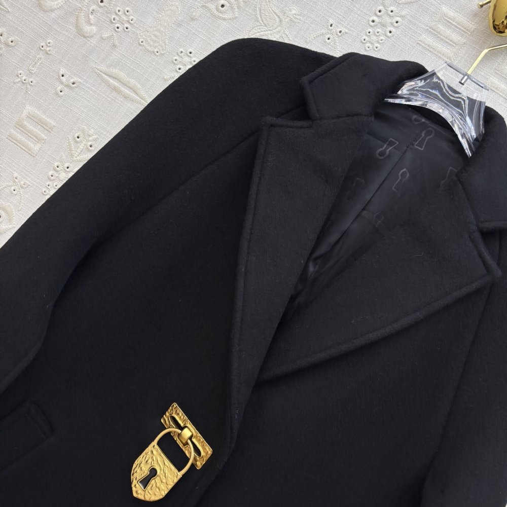 Пальто вовняне жіноче фото 3