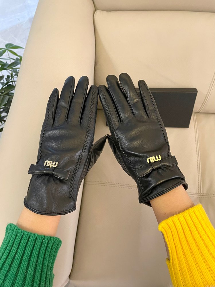 Gloves leather women's фото 10