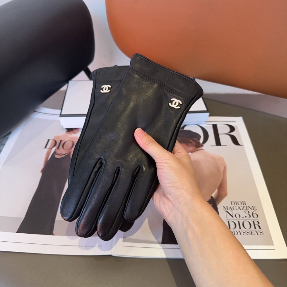 Перчатки кожаные женские фото 10