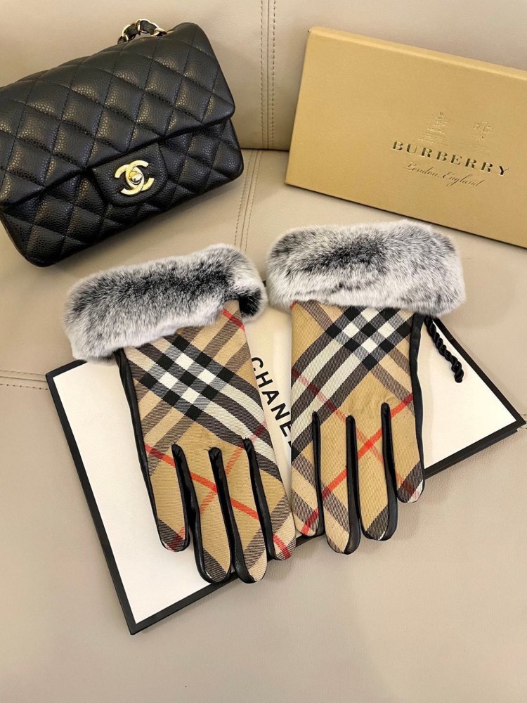 Gloves leather women's