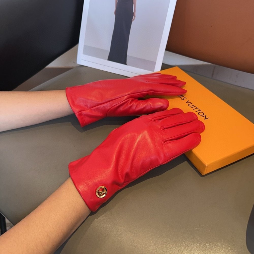 Перчатки кожаные женские