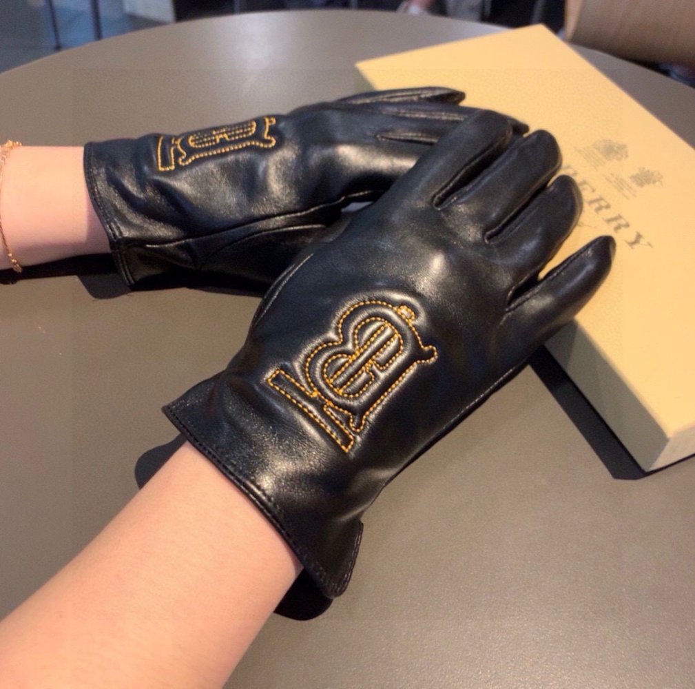 Gloves leather women's