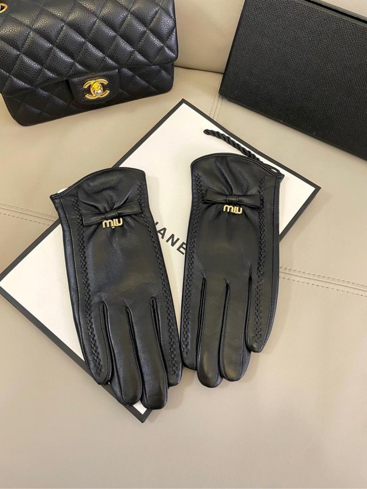 Gloves leather women's фото 2