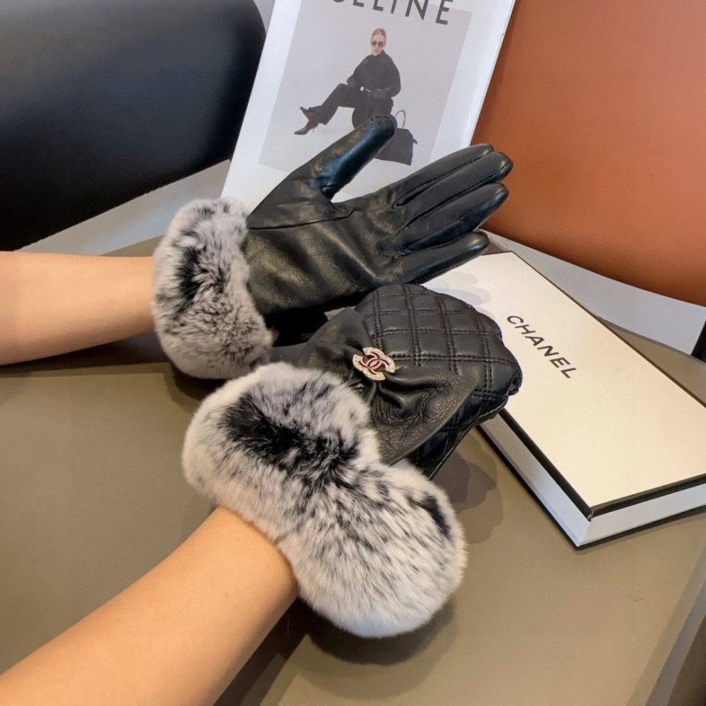 Перчатки кожаные женские фото 2