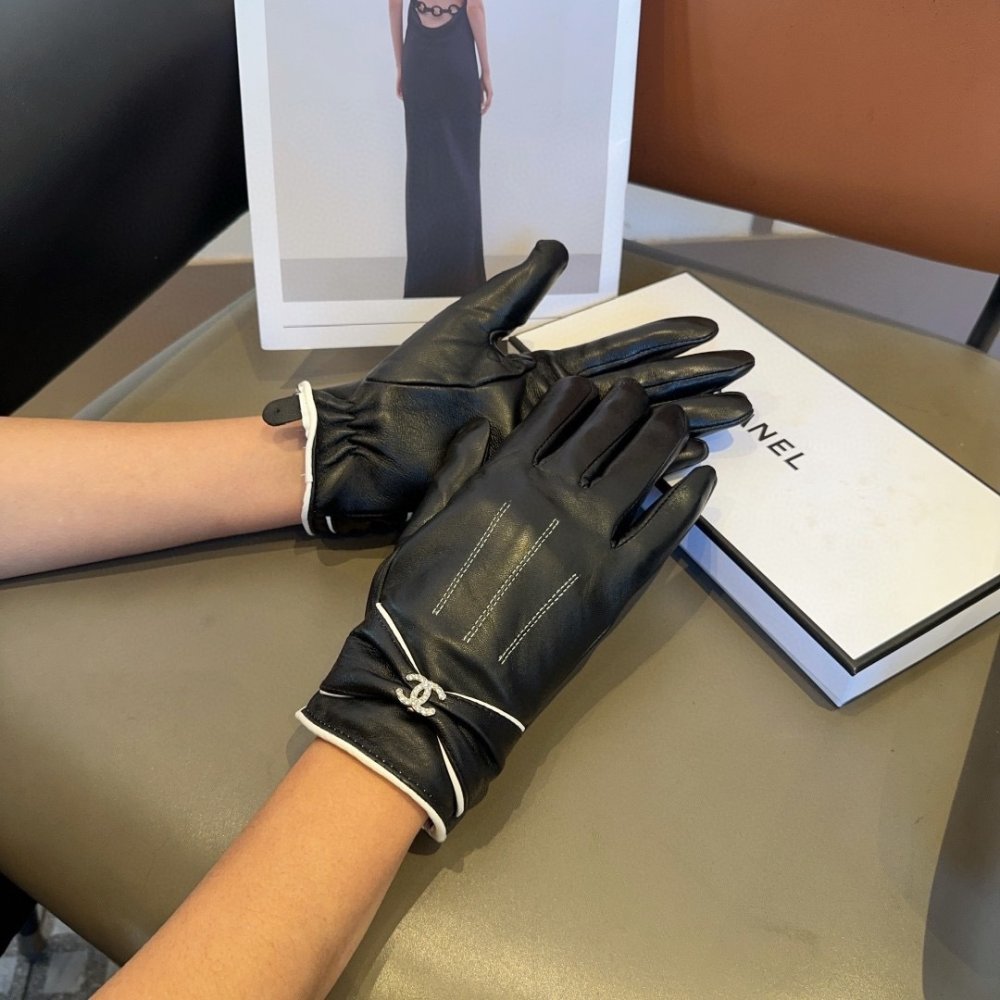 Перчатки кожаные женские фото 2