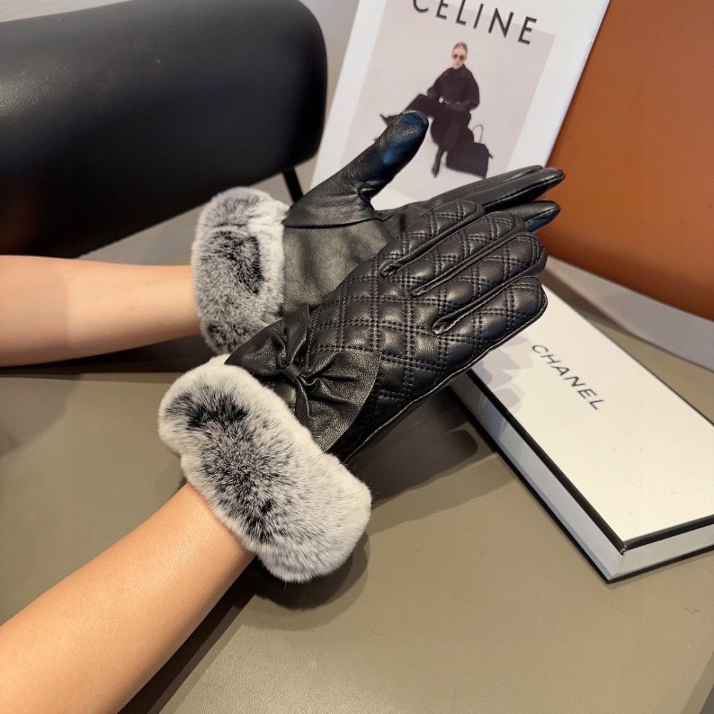 Gloves leather women's фото 2