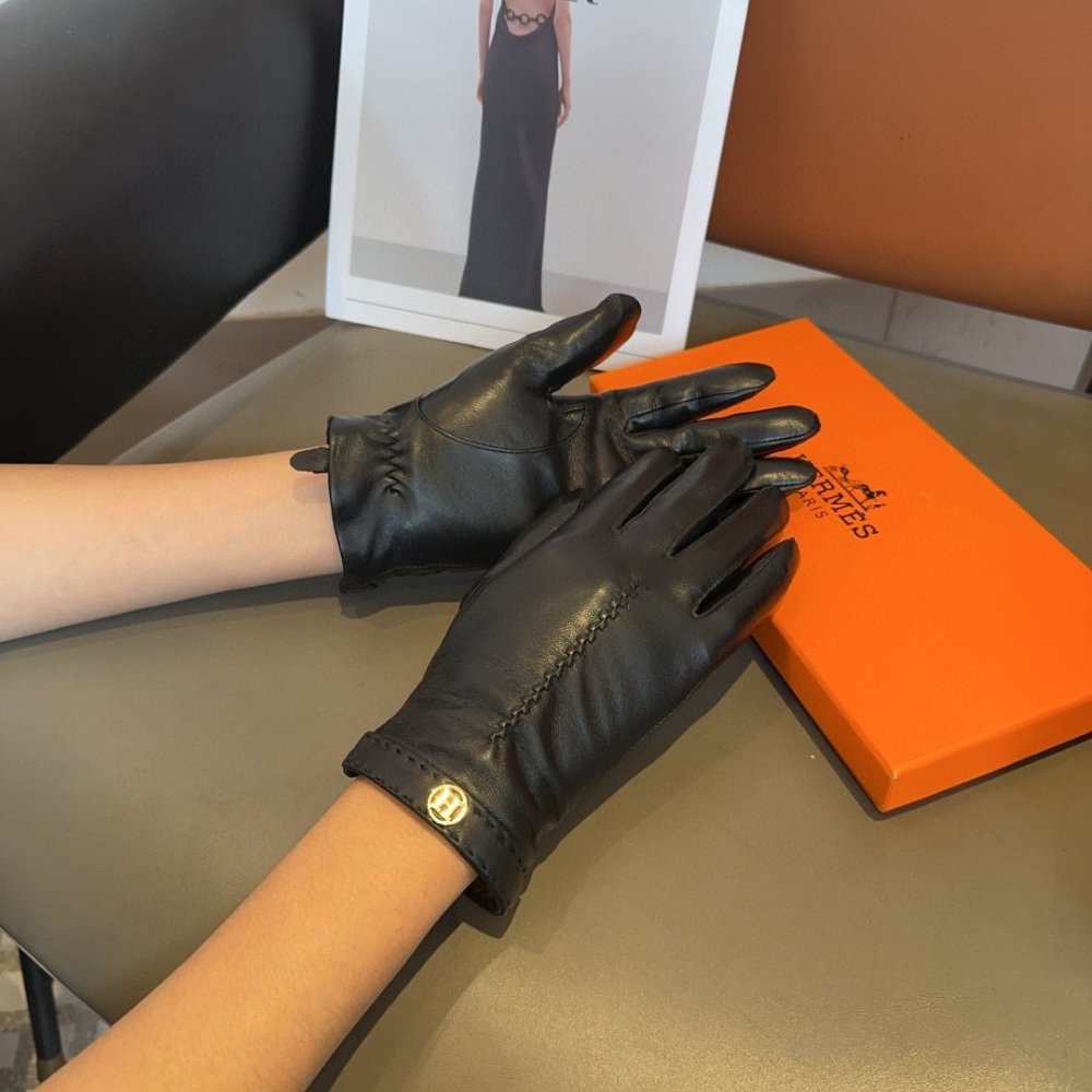 Gloves leather women's фото 2