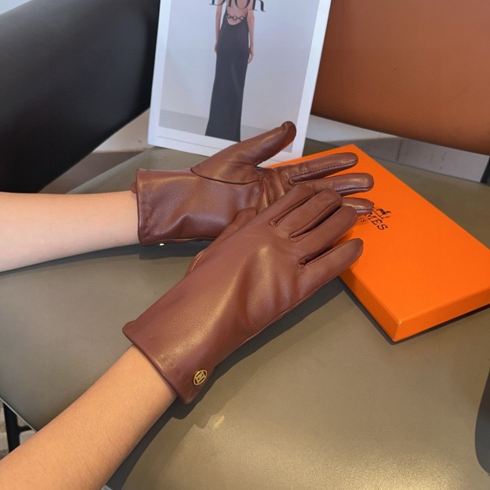 Перчатки кожаные женские фото 2