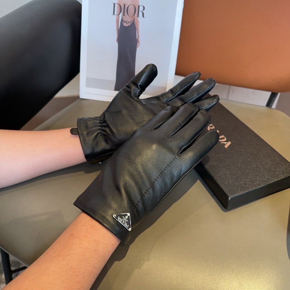 Gloves leather women's фото 2