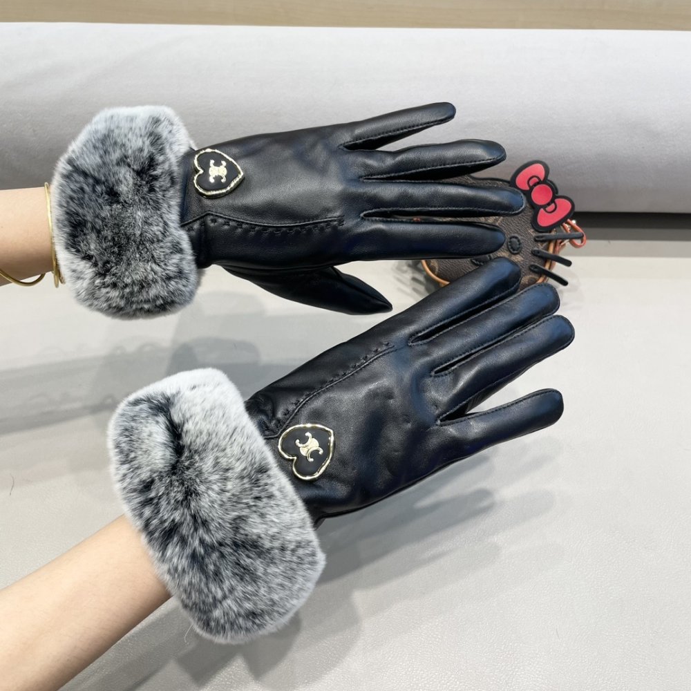 Перчатки кожаные женские фото 2