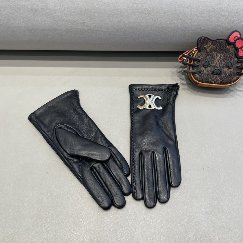 Перчатки кожаные женские фото 3