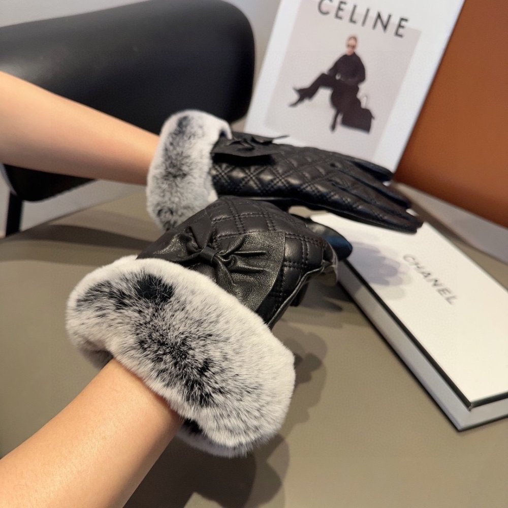 Gloves leather women's фото 3