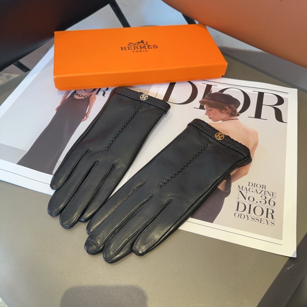 Gloves leather women's фото 3