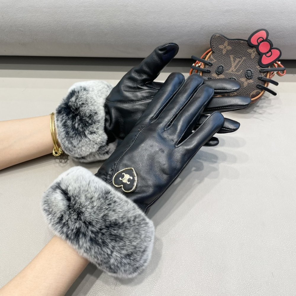 Перчатки кожаные женские фото 3