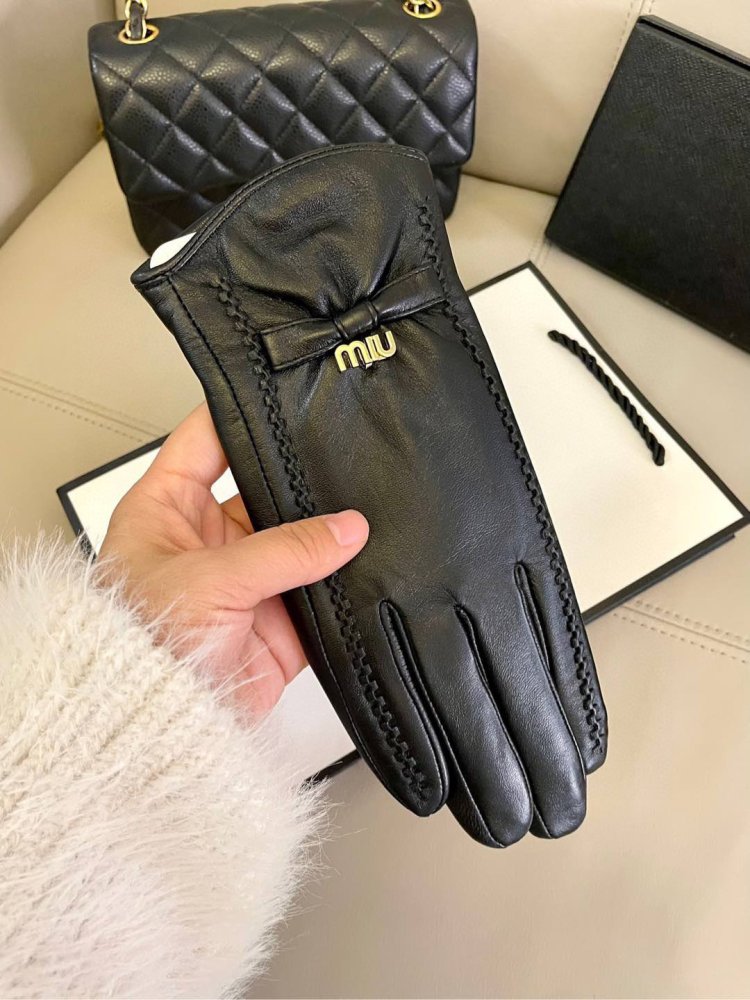 Gloves leather women's фото 4