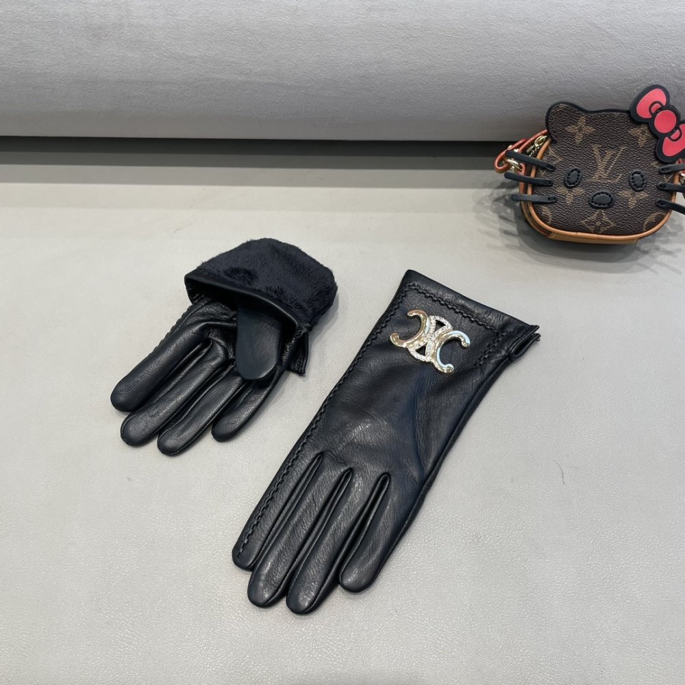 Перчатки кожаные женские фото 4