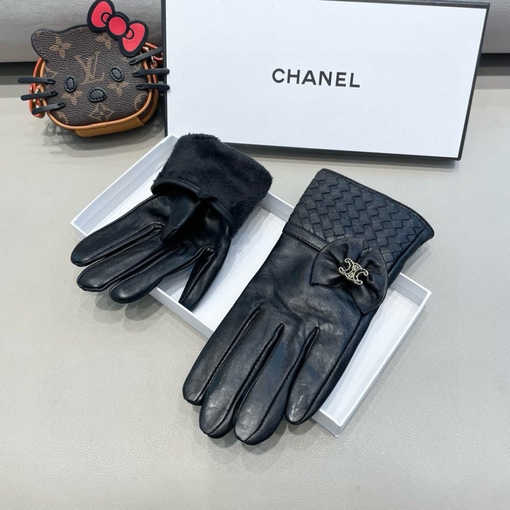 Gloves leather women's фото 4