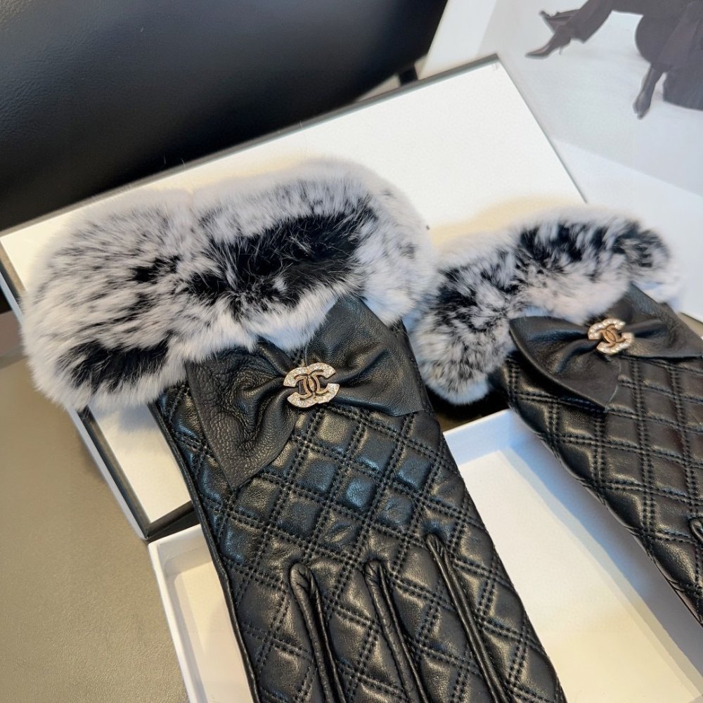 Перчатки кожаные женские фото 5