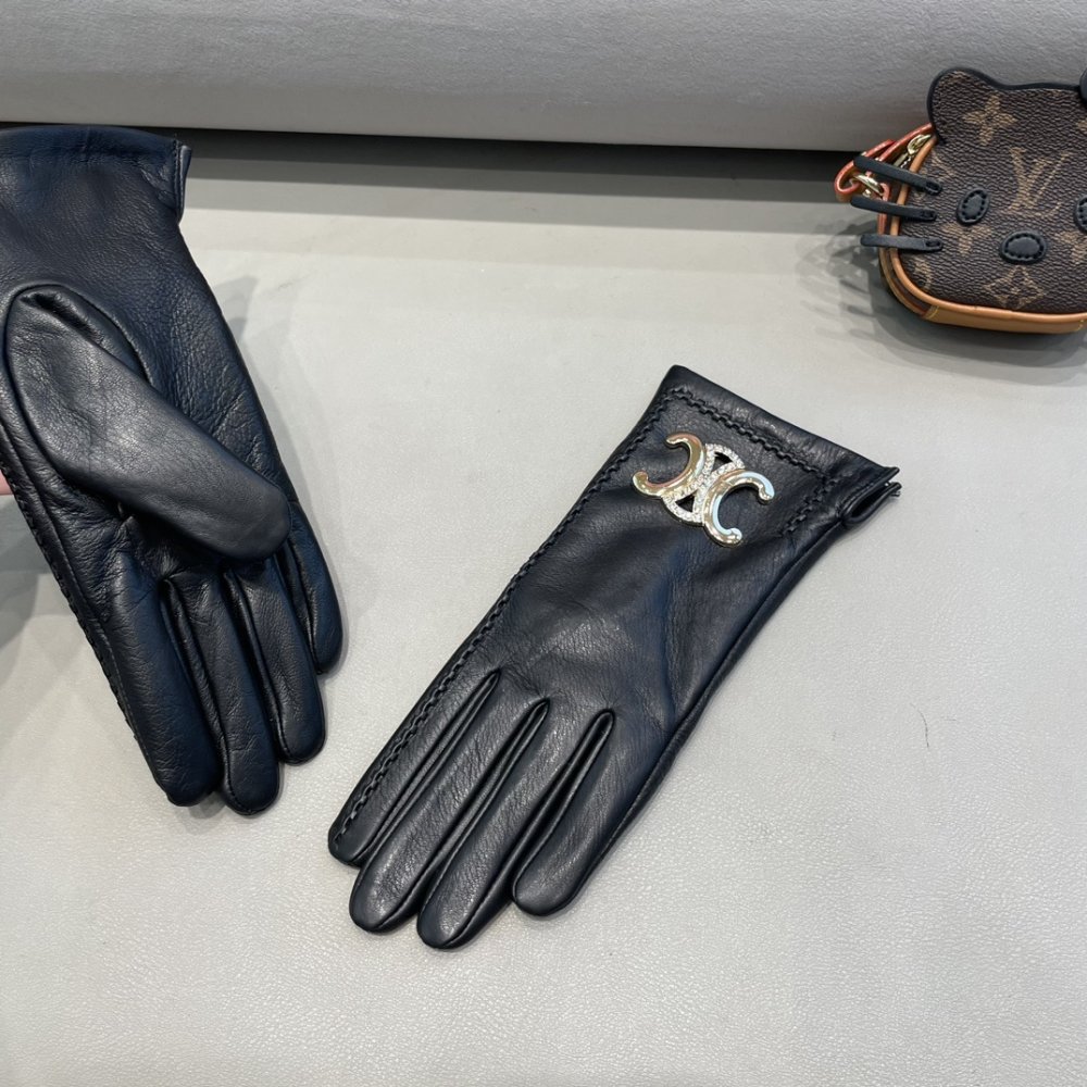 Перчатки кожаные женские фото 5