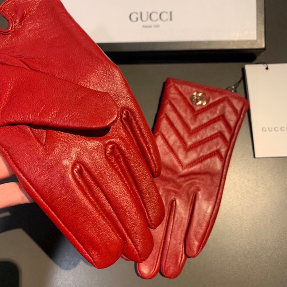 Перчатки кожаные женские фото 5