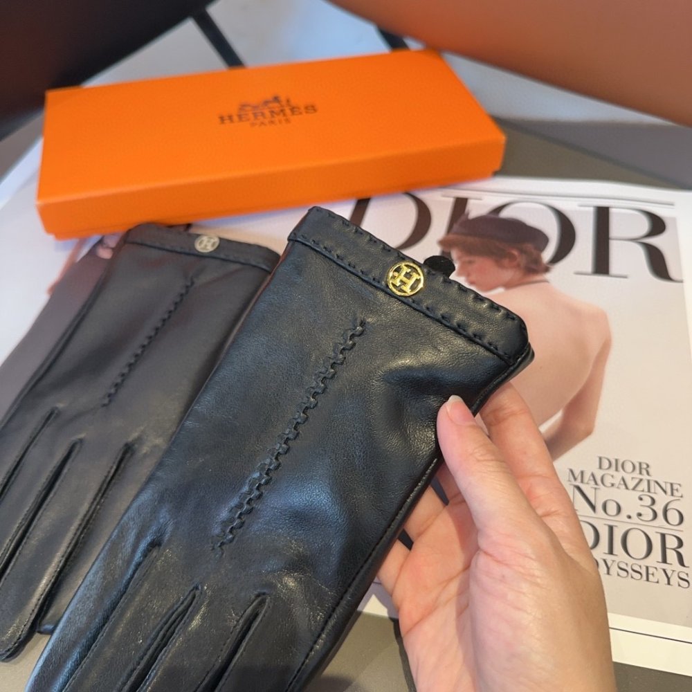 Gloves leather women's фото 5