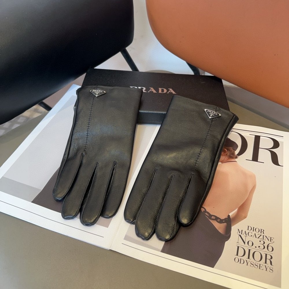 Gloves leather women's фото 5