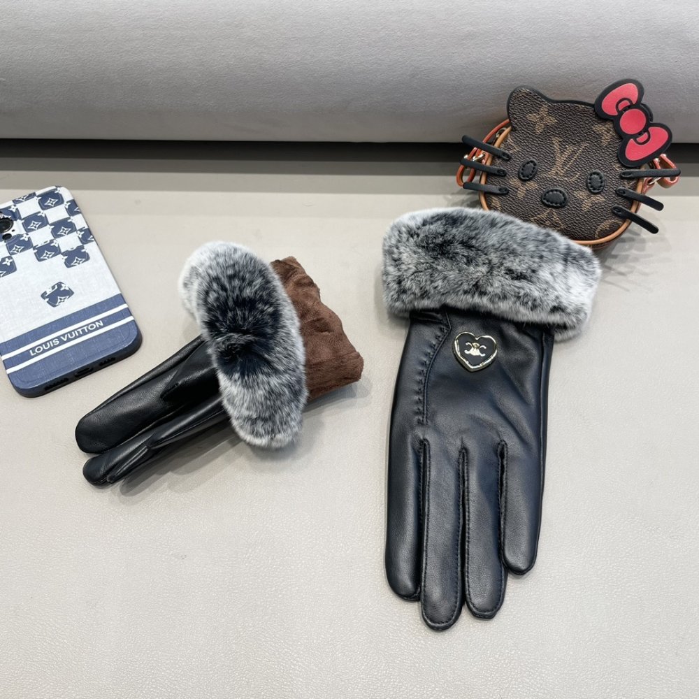 Перчатки кожаные женские фото 5