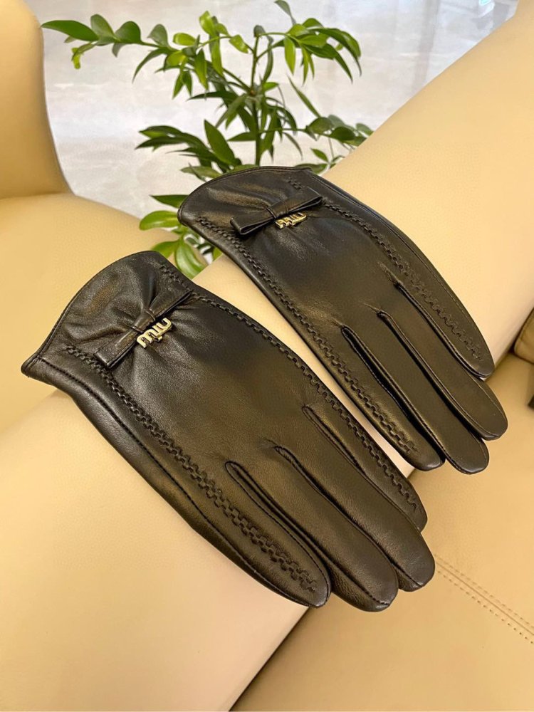 Gloves leather women's фото 6