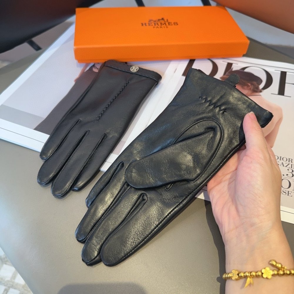 Gloves leather women's фото 6