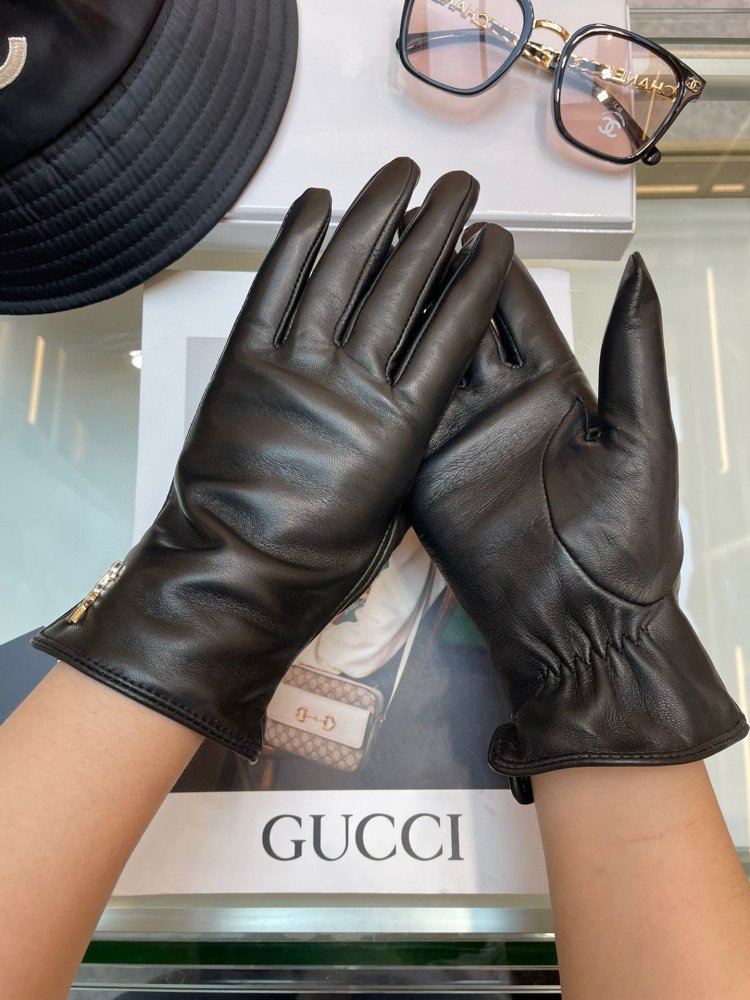 Перчатки кожаные женские фото 7