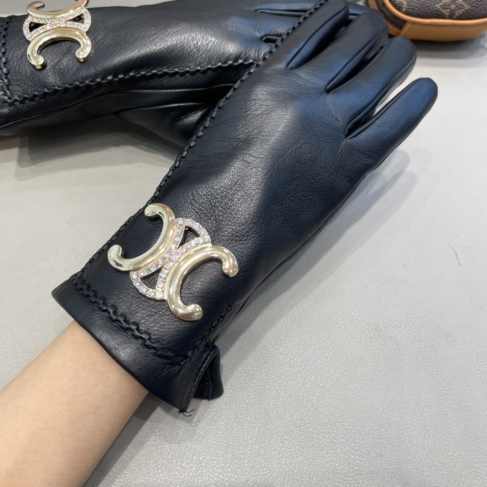 Перчатки кожаные женские фото 7