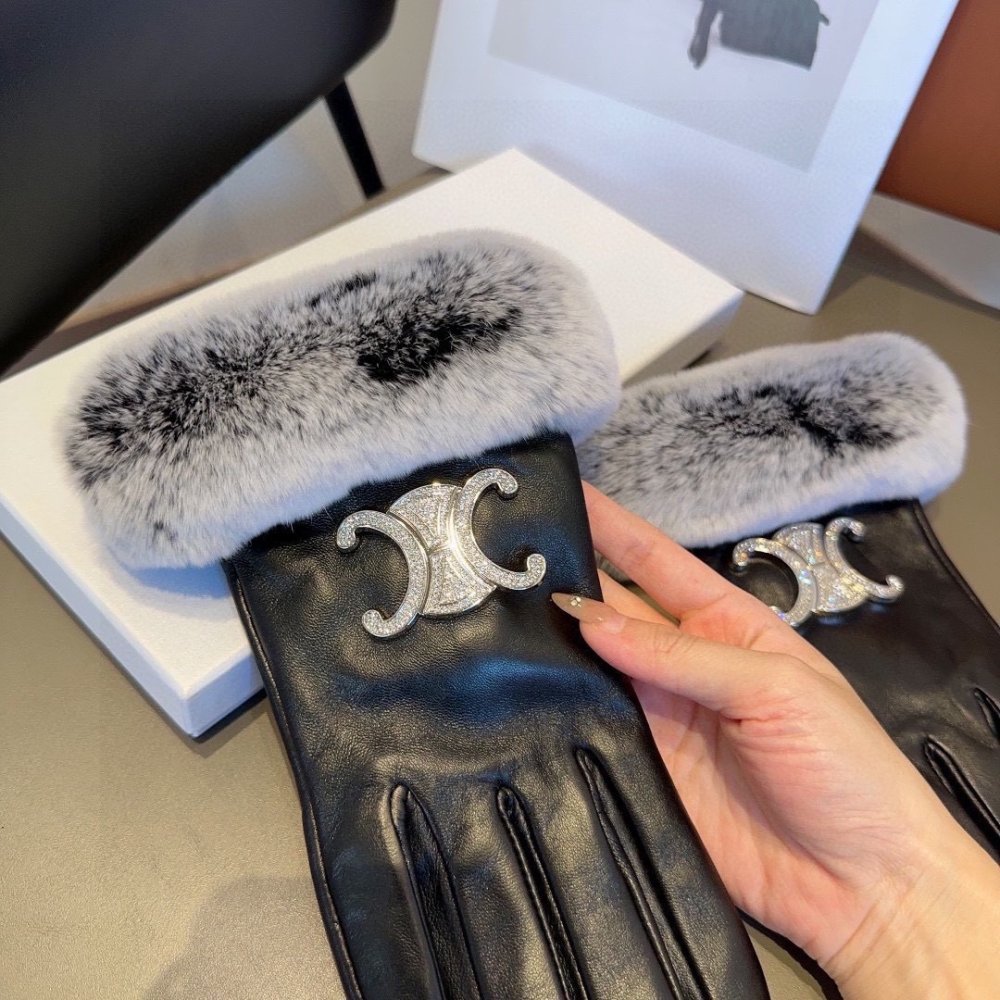 Перчатки кожаные женские фото 7