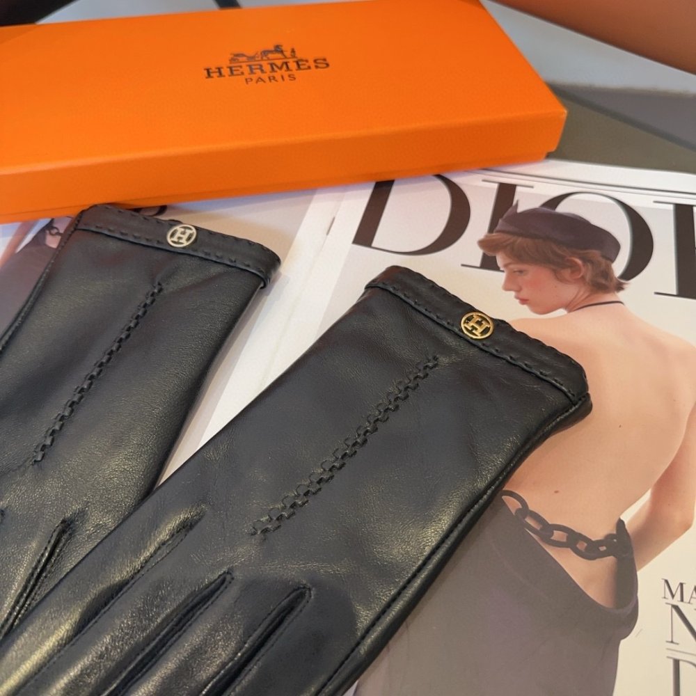 Gloves leather women's фото 7