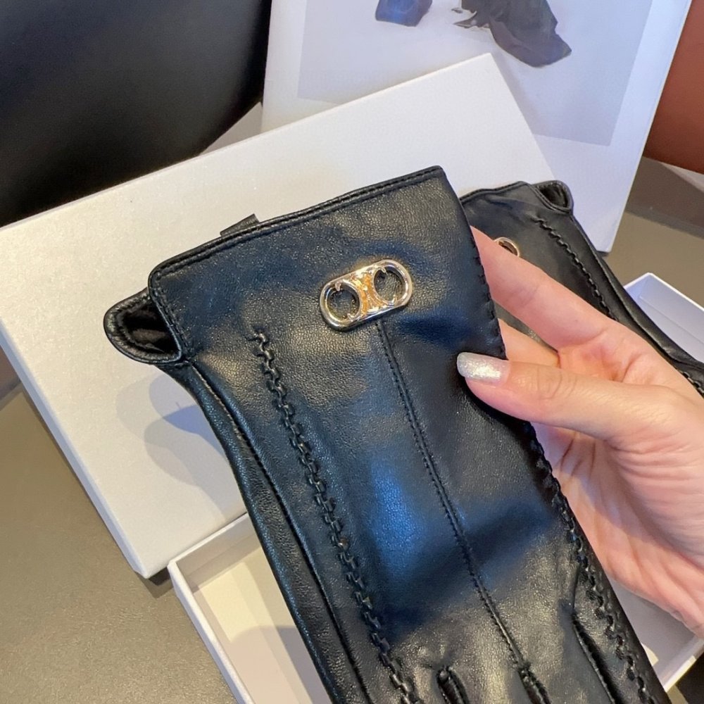 Перчатки кожаные женские фото 7