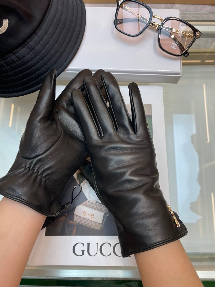 Перчатки кожаные женские фото 8