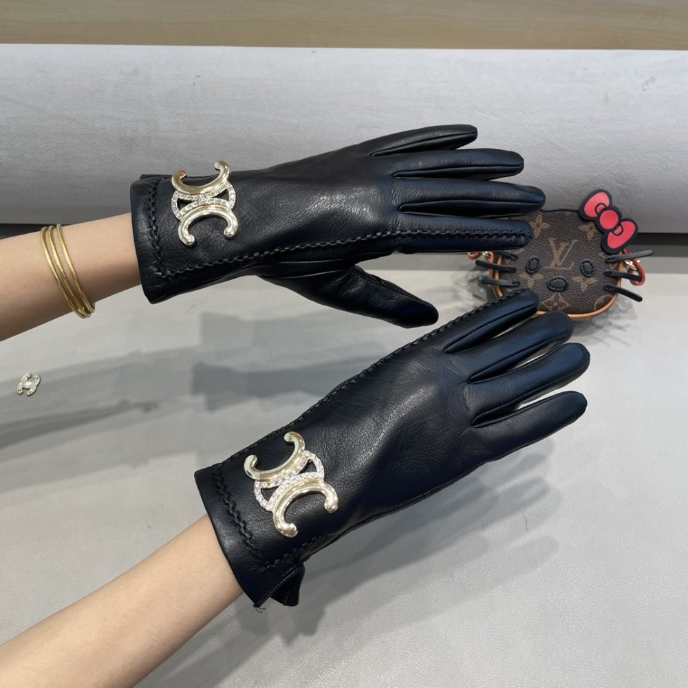 Перчатки кожаные женские фото 8