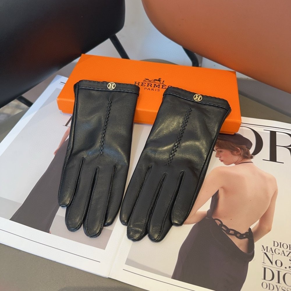 Gloves leather women's фото 8