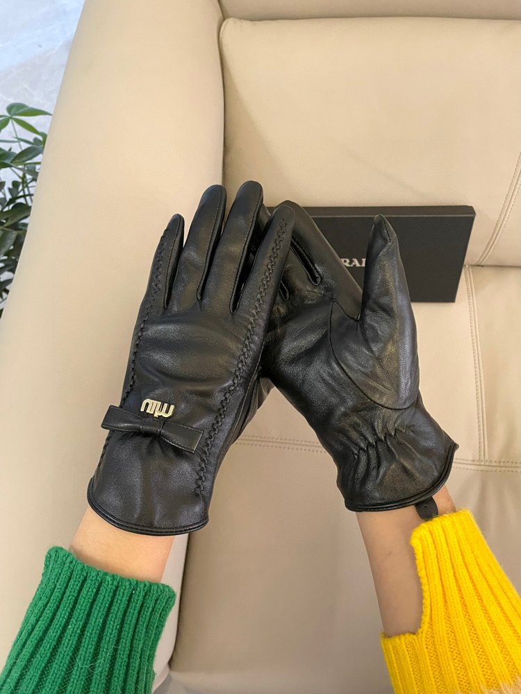 Gloves leather women's фото 9