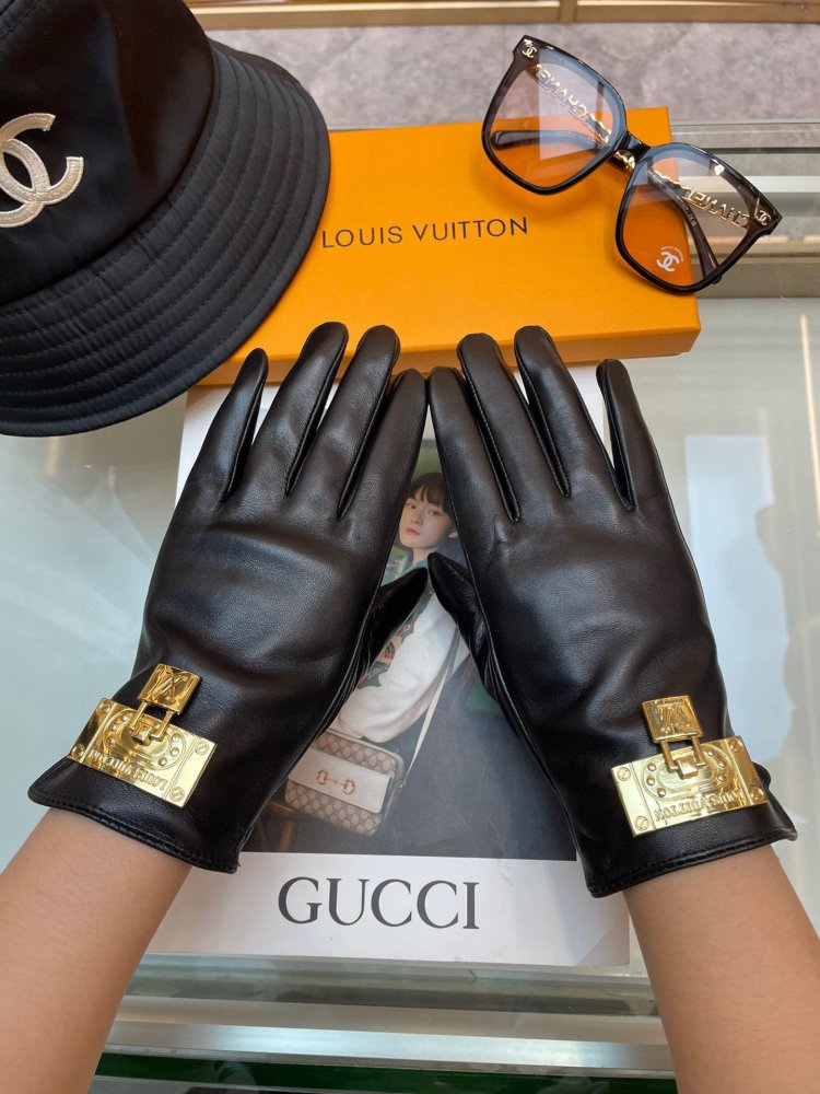 Перчатки кожаные женские фото 9