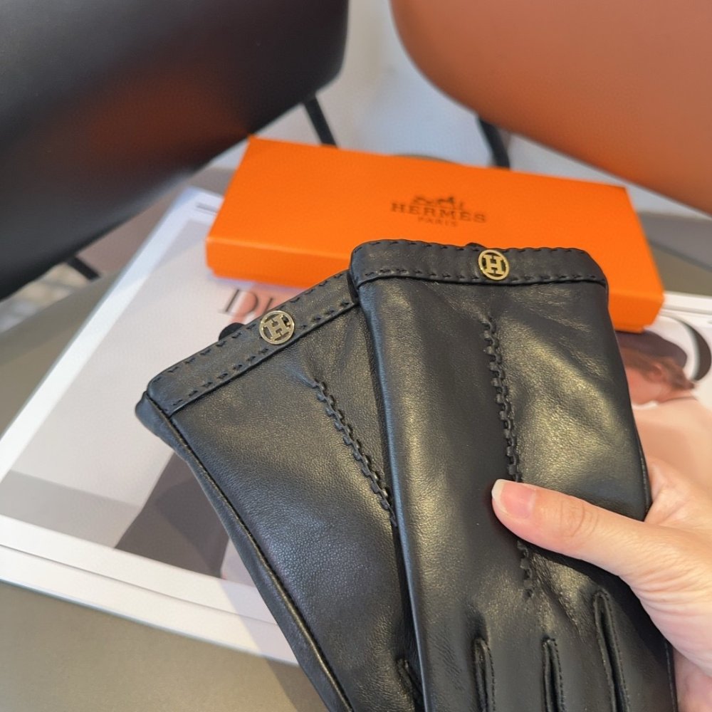 Gloves leather women's фото 9