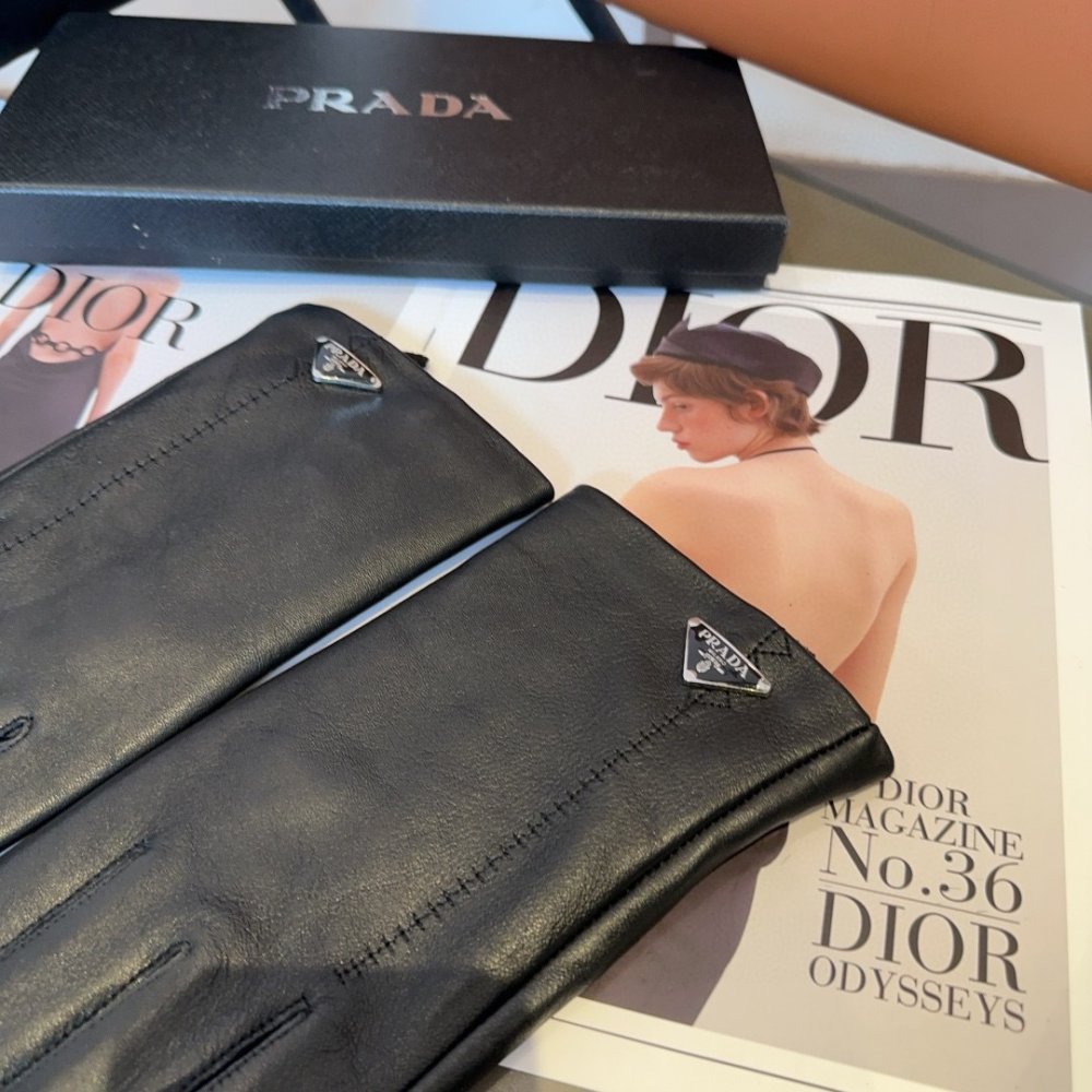 Gloves leather women's фото 9