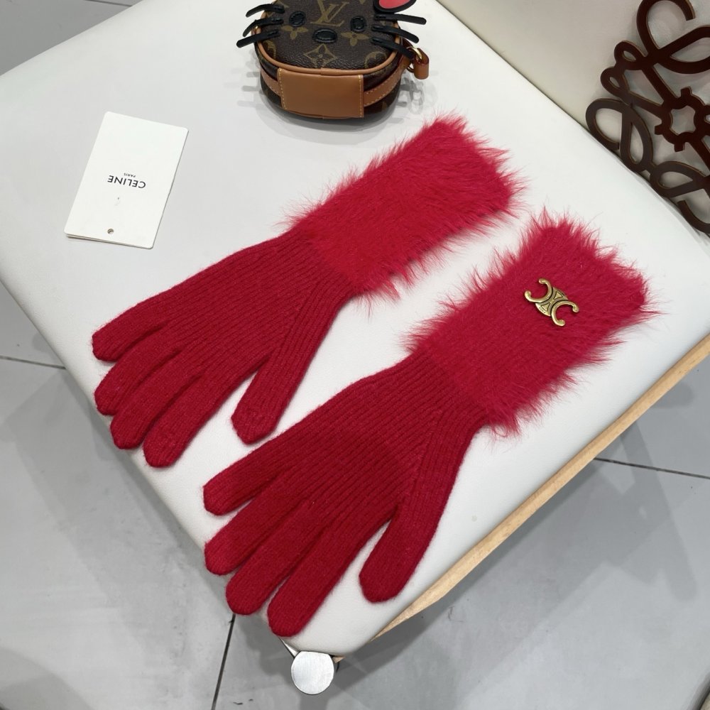 Перчатки шерстяные женские фото 2