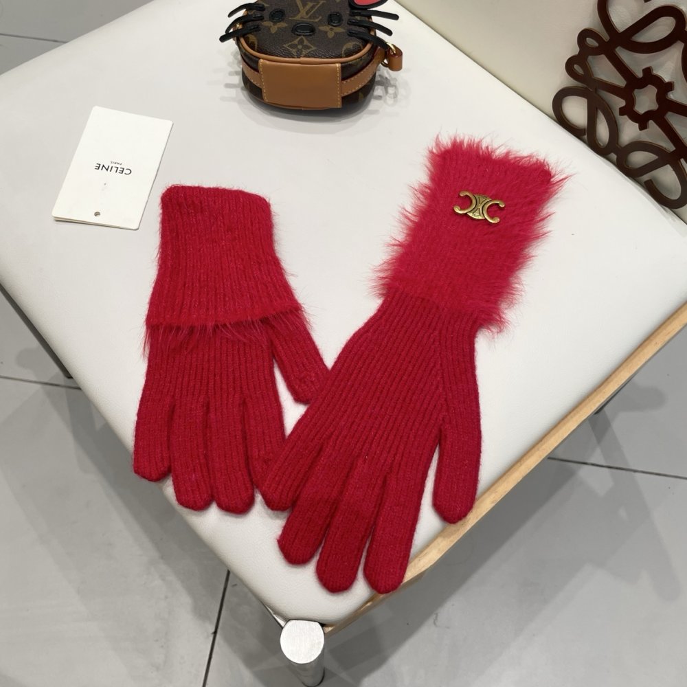 Перчатки шерстяные женские фото 3