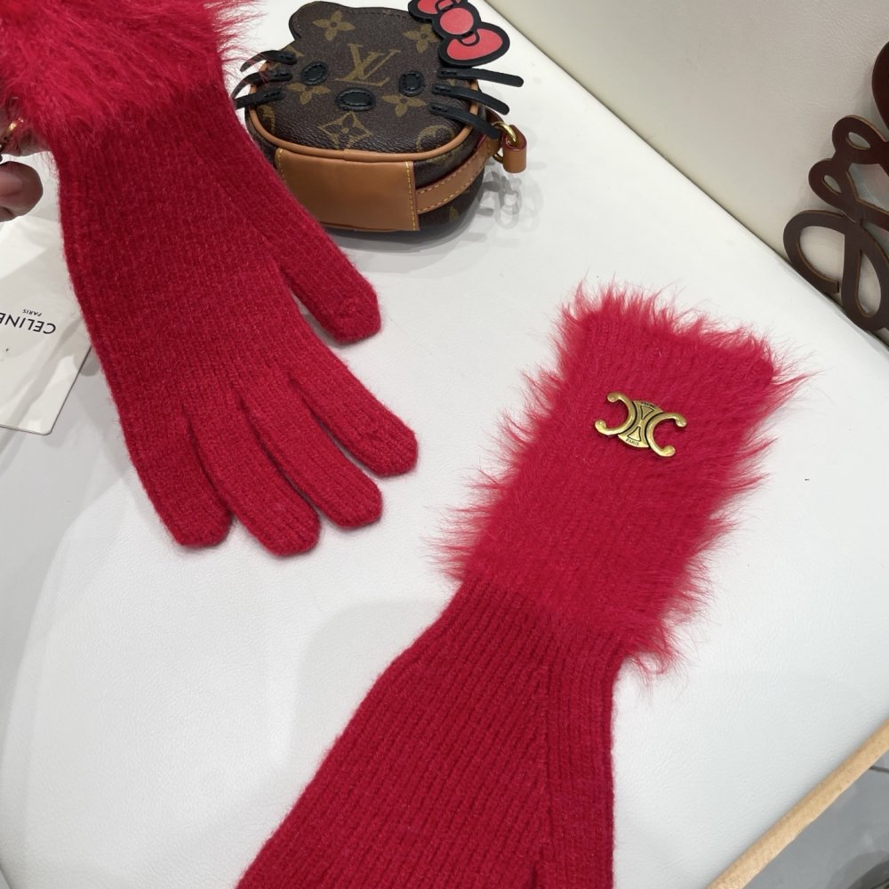 Перчатки шерстяные женские фото 4